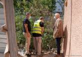 Visita y extracción de muestra de agua del solar del Paseo Alfonso XIII