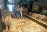 Visita a la colocaci�n de piezas del Museo del Foro Romano