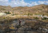 Incendio entre los montes Calvario y San Julin