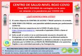 Colores en los centros m�dicos seg�n el n�mero de casos de COVID