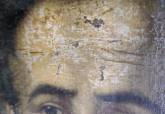 Proceso de reparacin del cuadro 'Retrato del mdico cartagenero Benigno Risueo de Amador'