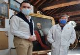 Proceso de reparación del cuadro 'Retrato del médico cartagenero Benigno Risueño de Amador'