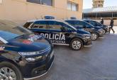 Juan Pedro Torralba presenta los nuevos coches de la Polica Local.