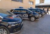 Juan Pedro Torralba presenta los nuevos coches de la Polic�a Local.