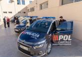 Juan Pedro Torralba presenta los nuevos coches de la Polica Local.