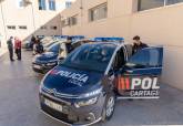 Juan Pedro Torralba presenta los nuevos coches de la Polic�a Local.