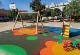 Plaza de la Roca, en Barrio Peral, con nueva zona de juegos infantiles