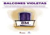 Balcones violetas con motivo del Da de la Mujer