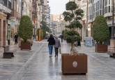 Nuevos maceteros instalados en el centro de la ciudad