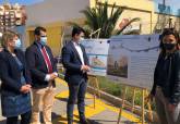 Inicio de las obras del carril bici que discurrirá por La Manga del Mar Menor