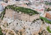 Obras en el muro noroeste del Fuerte de Despeaperros