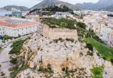 Obras en el muro noroeste del Fuerte de Despeaperros