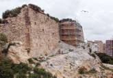 Obras en el muro noroeste del Fuerte de Despeaperros