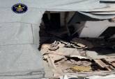 Derrumbe de una planta en un edificio de la Cuesta de la Baronesa