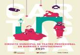 Cartel del circuito municipal de teatro en barrios y diputaciones