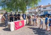 Homenaje de los alumnos del Colegio Poeta Antonio Oliver a la Polica Local