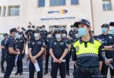 Visita de aspirantes a policas locales de la Regin a la ESPAC de Cartagena