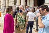 Presentación de las obras en el Palacio Consistorial.