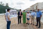 Visita a la instalación de pantallas acústicas en la Ronda Transversal a la altura de Nueva Cartagena