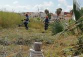 Trabajos en el litoral de Cartagena.