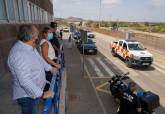La alcaldesa supervisa el operativo de seguridad que participa en La Vuelta a Espaa