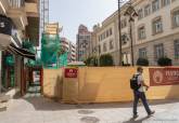 Obras en calle Campos y plaza del Rey.