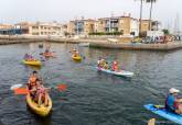 Kayaks en la bocana de Cabo de Palos.