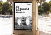 Aplicacin del cartel del 40 Cartagena Jazz Festival, creado por Pepo Devesa