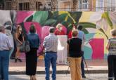 Cartagena conmemora el Día de los Mayores con un gran mural en su honor