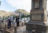 Visita a obras de restauracin de panteones en el Cementerio de los Remedios