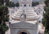 Visita a obras de restauración de panteones en el Cementerio de los Remedios