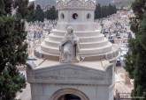 Visita a obras de restauracin de panteones en el Cementerio de los Remedios