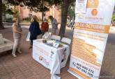 Lectura del manifiesto en la plaza Juan XXIII.