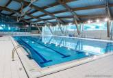 Últimos preparativos de la piscina del Palacio de Deportes.