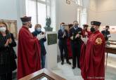 Entrega del busto de Alfonso X al Ayuntamiento de Cartagena