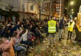 Voluntarios coordinando la seguridad sanitaria durate la Cabalgata