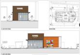 Plano del Centro Comercial con restaurante de comida rápida