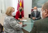 La alcaldesa se reune con el respnsable de inversiones del INFO, el presidente de la Camara de Comercio de Cartagena y la presidenta de COEC