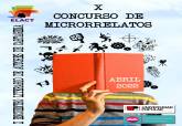 Cartel del X Concurso de Microrrelatos ELACT Lola Fernndez Moreno