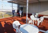 Visita a la nueva terraza de la planta de Psiquiatra del Hospital Santa Luca