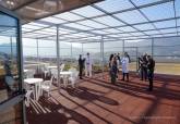 Visita a la nueva terraza de la planta de Psiquiatra del Hospital Santa Luca