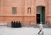 Las sillas de las procesiones de Semana Santa, preparadas para el inicio de las procesiones