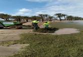 Trabajos de limpieza en playas tras el temporal