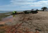 Trabajos de limpieza en playas tras el temporal