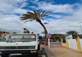 Trabajos de limpieza en playas tras el temporal