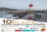 Cartel Encuentro literario con autores en Cartagena 