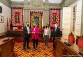 visita del alcalde de Alcantarilla al Palacio Consistorial