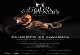 Cartel del concierto de clausura y entrega de premios Entre Cuerdas y Metales 2022