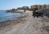 Trabajos de limpieza en las playas 