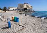 Trabajos de limpieza en las playas 